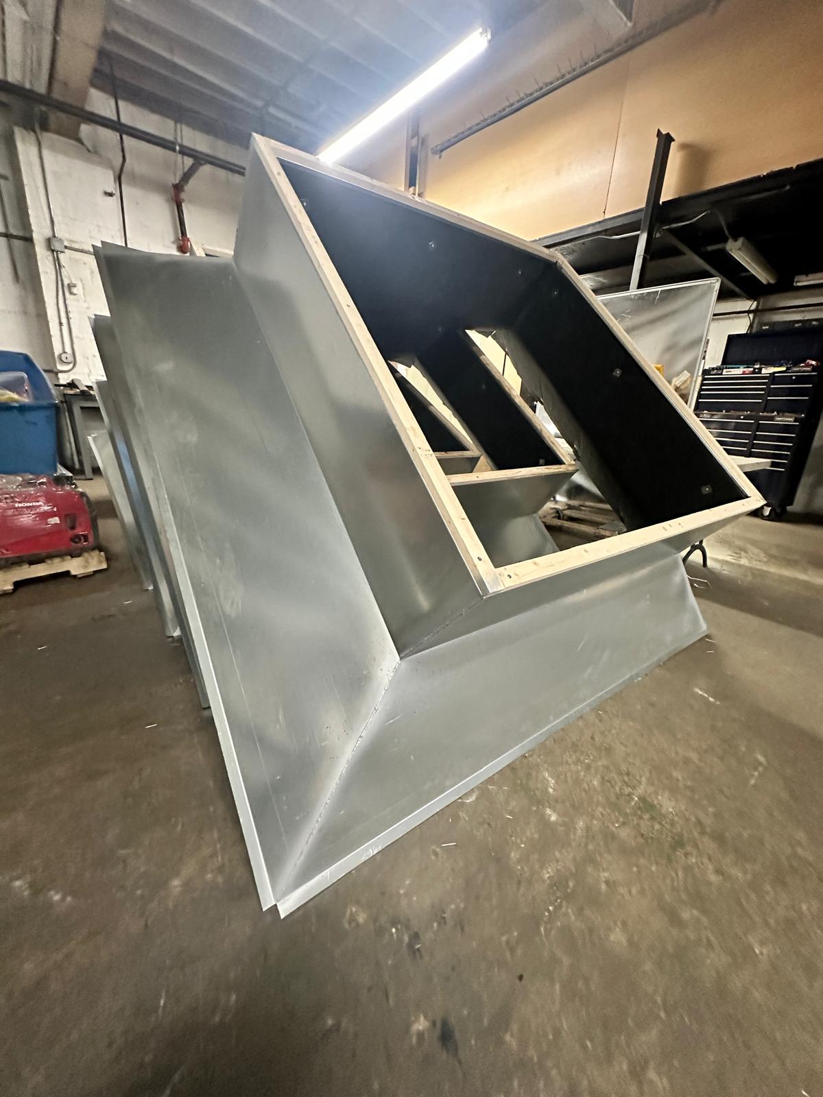 Custom fabricated sheet metal assembly