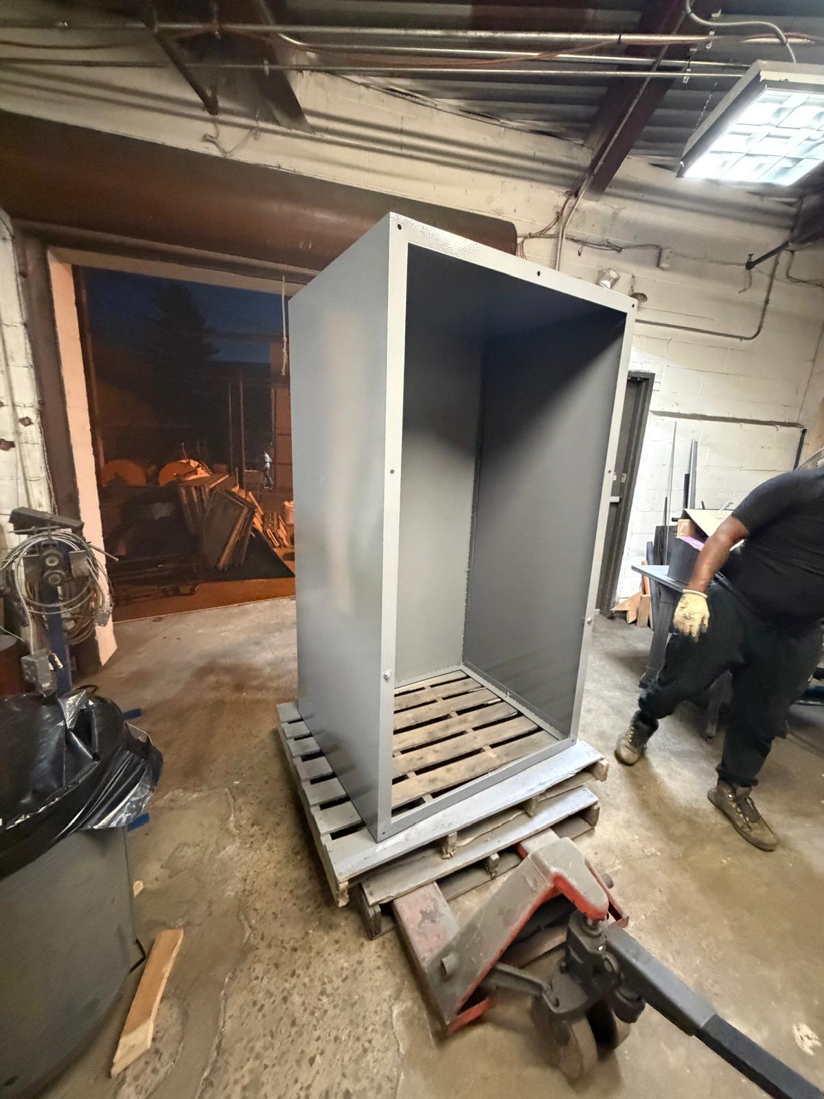 Custom fabricated sheet metal enclosure